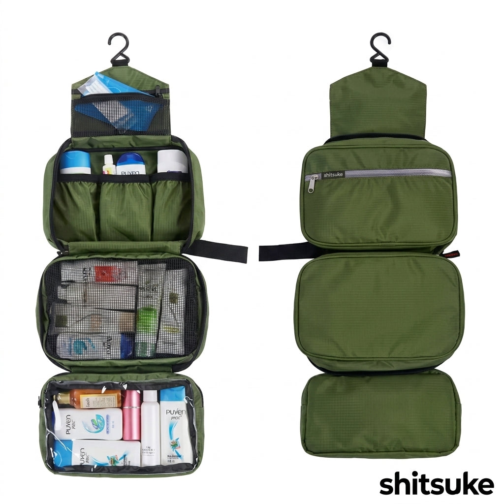 【身だしなみを、持ち歩く】Shitsuke トラベルポーチ｜メンズ・洗面用具・出張・ジム