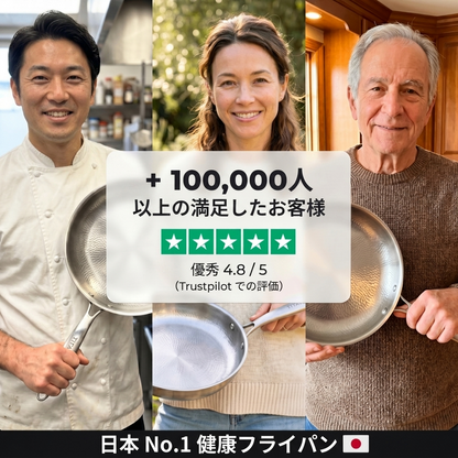 Shitsuke有害物質フリーの料理に、純チタン100%フライパン